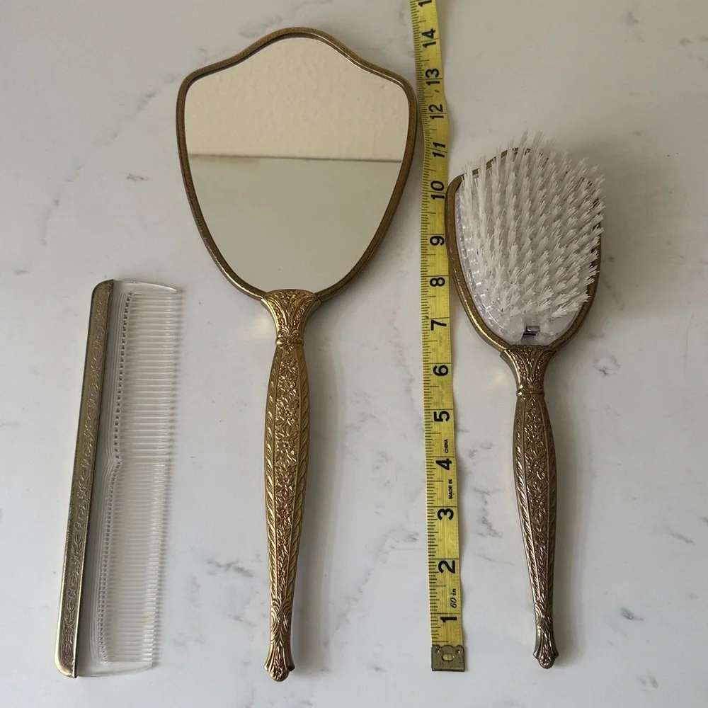 Vintage Globe Vanity Set of 3